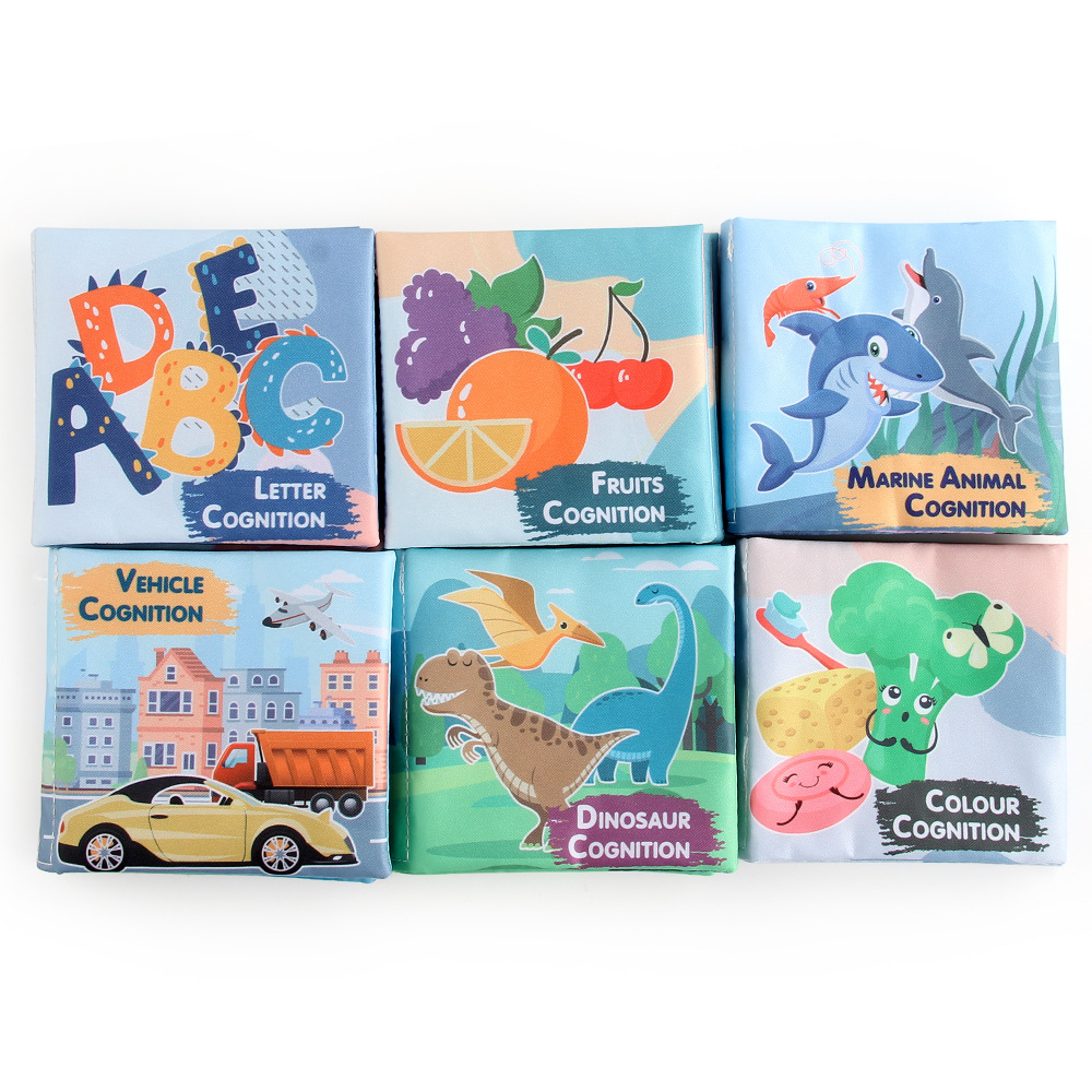 Cognition Softbook Baby / Cognition Buku Bantal Bayi / Buku Edukasi Bayi / English Early Education Cloth Book