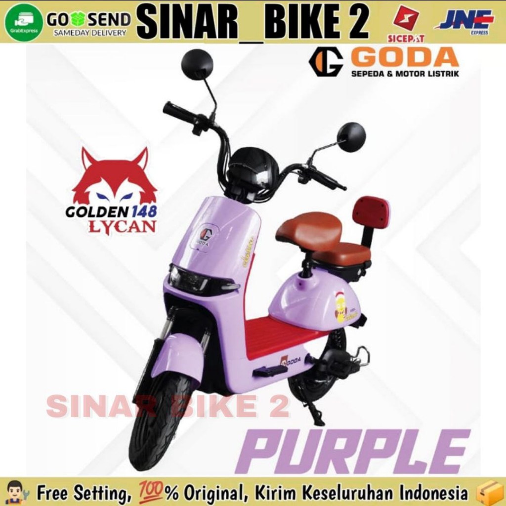 Sepeda Listrik Goda 148 LYCAN Electric Bike 500 Watt