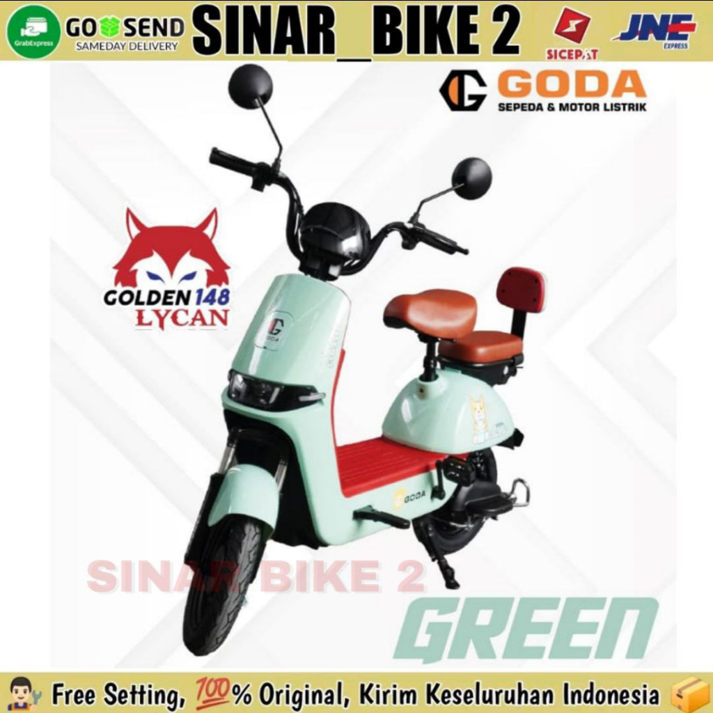 Sepeda Listrik Goda 148 LYCAN Electric Bike 500 Watt