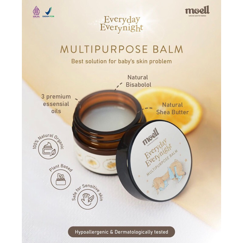 Moell Everyday Everynight Multipurpose Balm-balm bayi 30gr