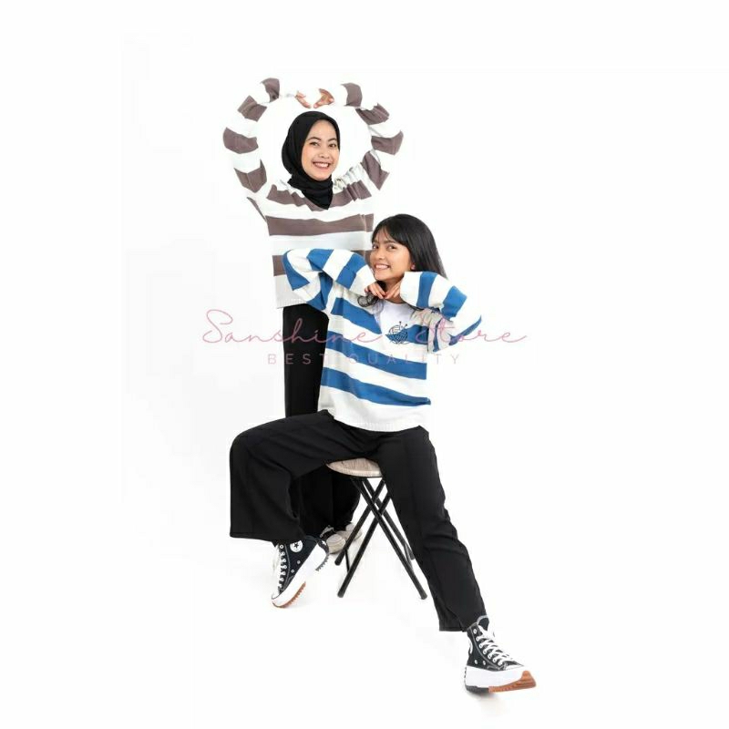 FUJI SWEATER: FUJI SWEATER RAJUT CROP TOP FUJI SWEATER