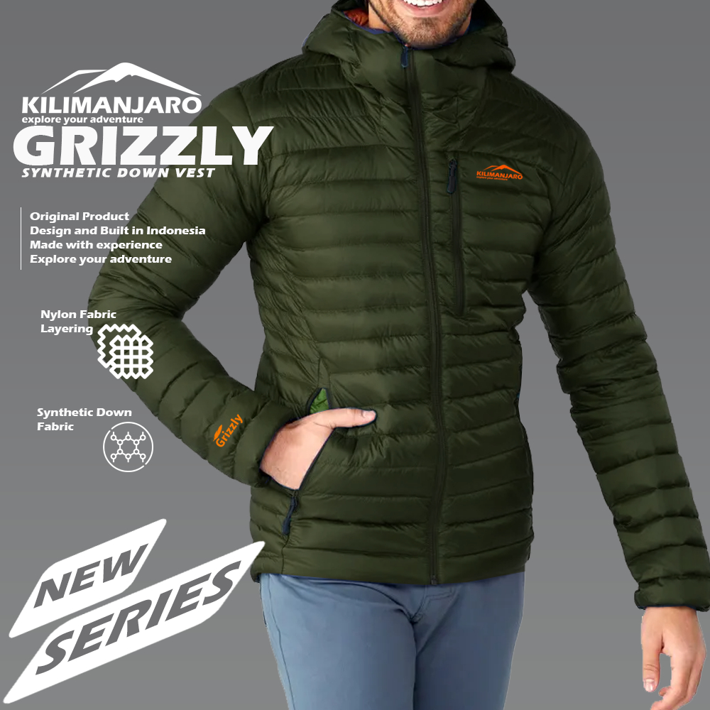 Jaket Microfiber Kilimanjaro Grizzly - Jaket Bulu Angsa Sintetis Kilimanjaro Grizzly