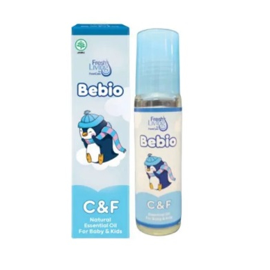 Fresh Living Bebio Essential Oil Baby &amp; Kids FreshCare Bayi 9ml Untuk Batuk &amp; Pilek , Membantu Meredakan Masuk Angin &amp; Perut Kembung , Menggurangi Rasa Gatal