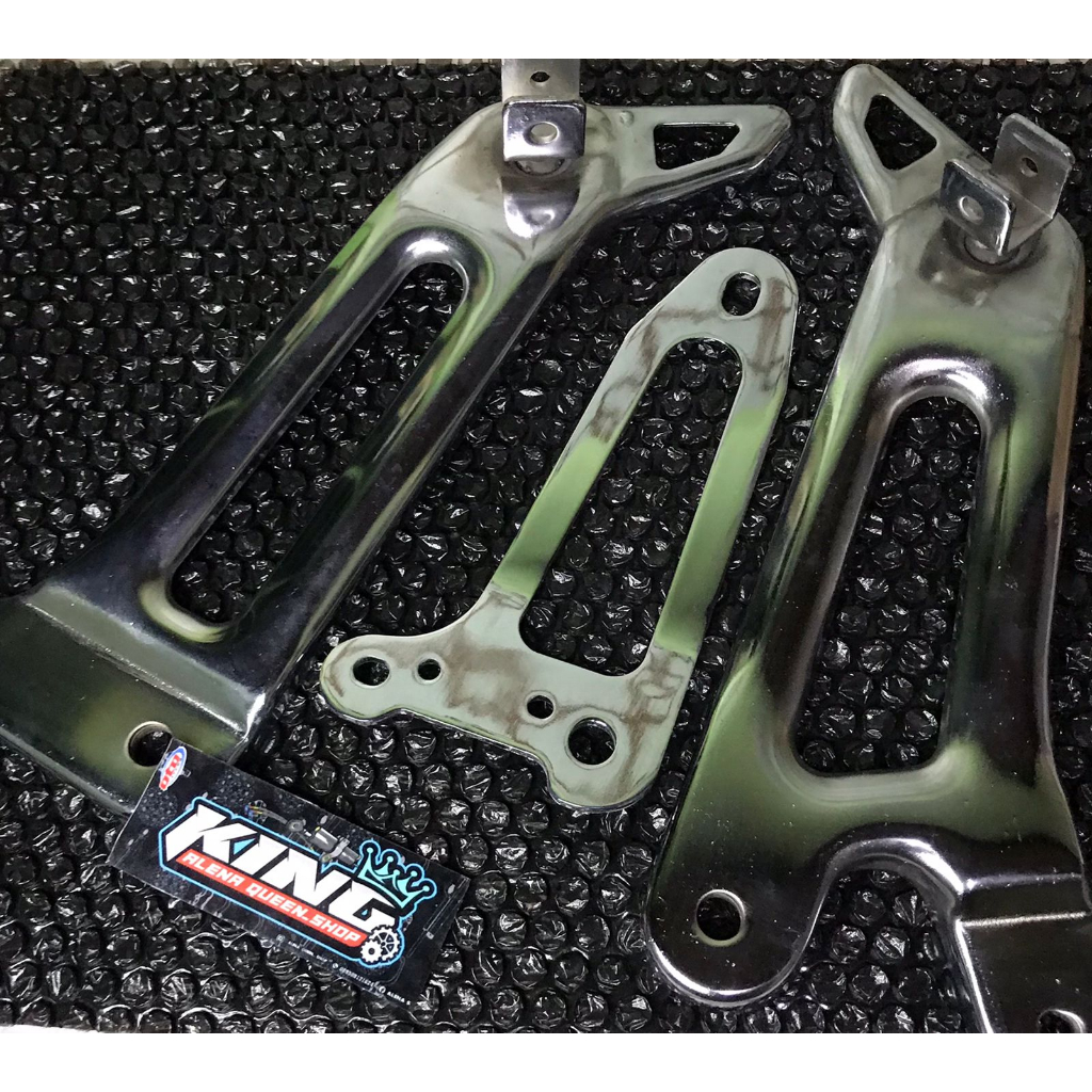 DUDUKAN STEP/FOOTSTEP/FOOT STEP BELAKANG RX KING/RX-KING NEW 2007-2008 CROM/CROME/CHROME PLUS BREKET