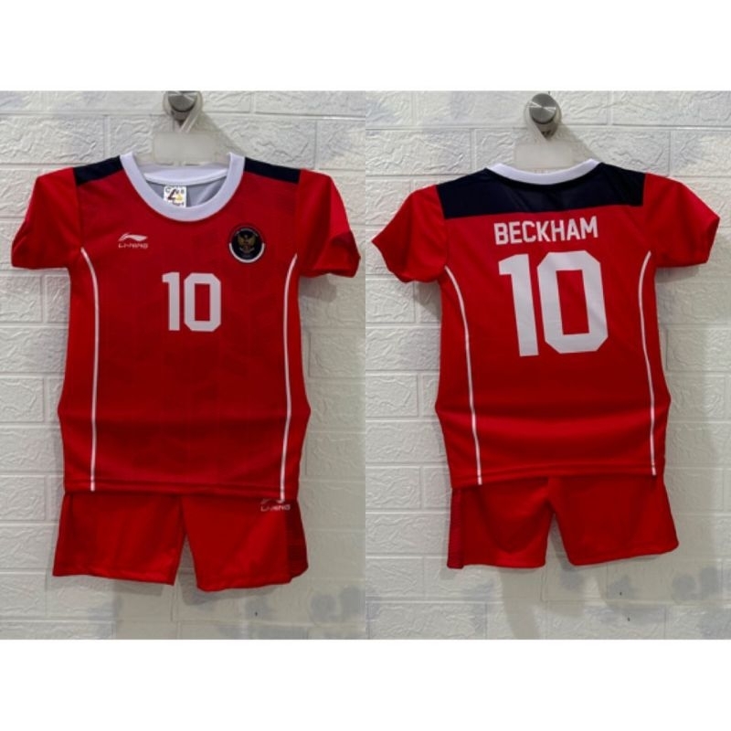 Jersey bola anak Timnas Indonesia Seagames 2023 Kamboja baju bola anak Timnas Indonesia printing