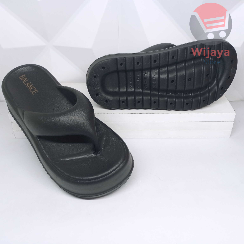 Sandal BALANCE 7628 Wedges Jepit Wanita Sendal Jepit Tebal Ringan Cewek Perempuan