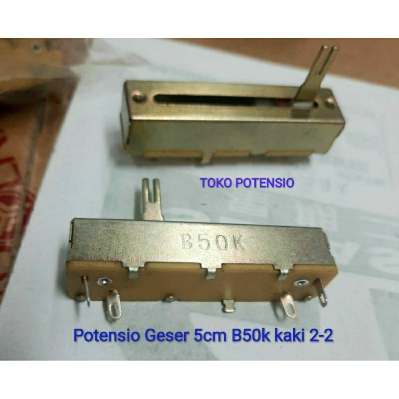POTENSIO GESER 5CM B50K KAKI 2-2 MONO