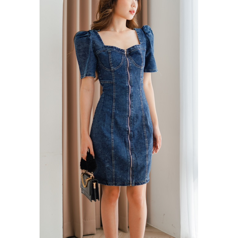 [ Keyclothingline ] Miracle Dress / Dress Jeans