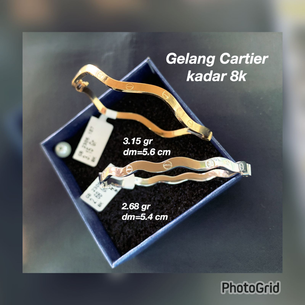 Gelang cartier kadar 375