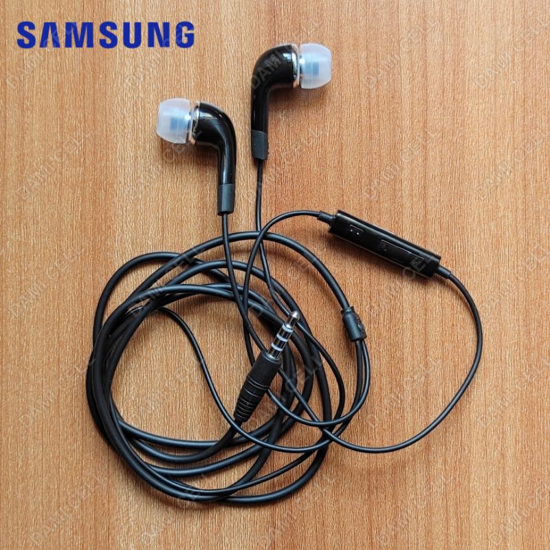 Headset Earphone Samsung a70 Black Original Super NGEBASS