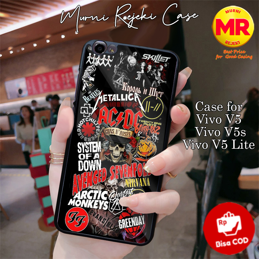 Casing Hp Vivo V5 V5s V5 Lite Case Vivo V5 Lite Motif BAND03 Case Keren Casing Vivo Case Anime Softc