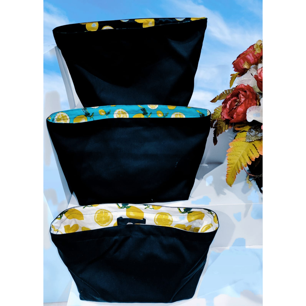 Pouch Dompet Organizer Aksesoris Tas Motif Penutup Magnet
