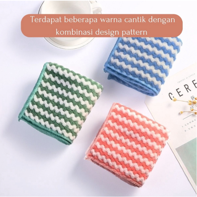 KAIN LAP PIRING DAPUR MOTIF SERAT MICROFIBER