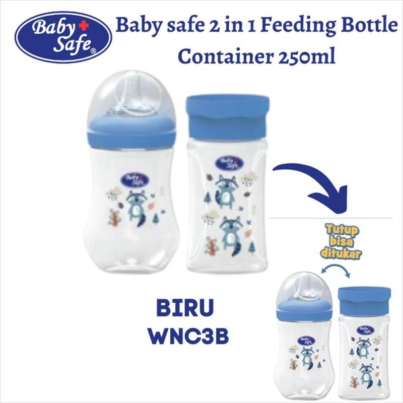 Baby safe wnc3 bottle container 250ml/260ml - botol baby