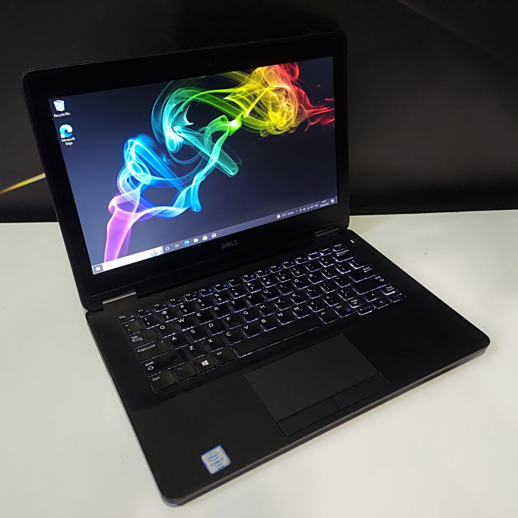 Laptop dell E7270 core i7 gen 6 ram 8gb SSD 128gb backlight - windows 10 siap pakai