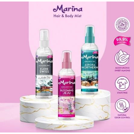 * NCC * Marina Hair And Body Mist Parfum Long Lasting Fragance Perfume 9,99% Anti Bakteri