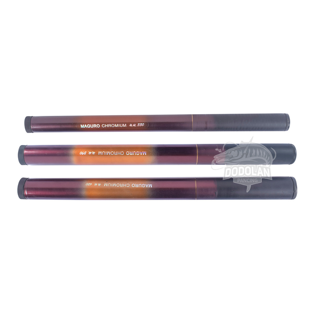Joran Tegek Ruas Pendek Kaku Maguro Chromium Dodolan Pancing