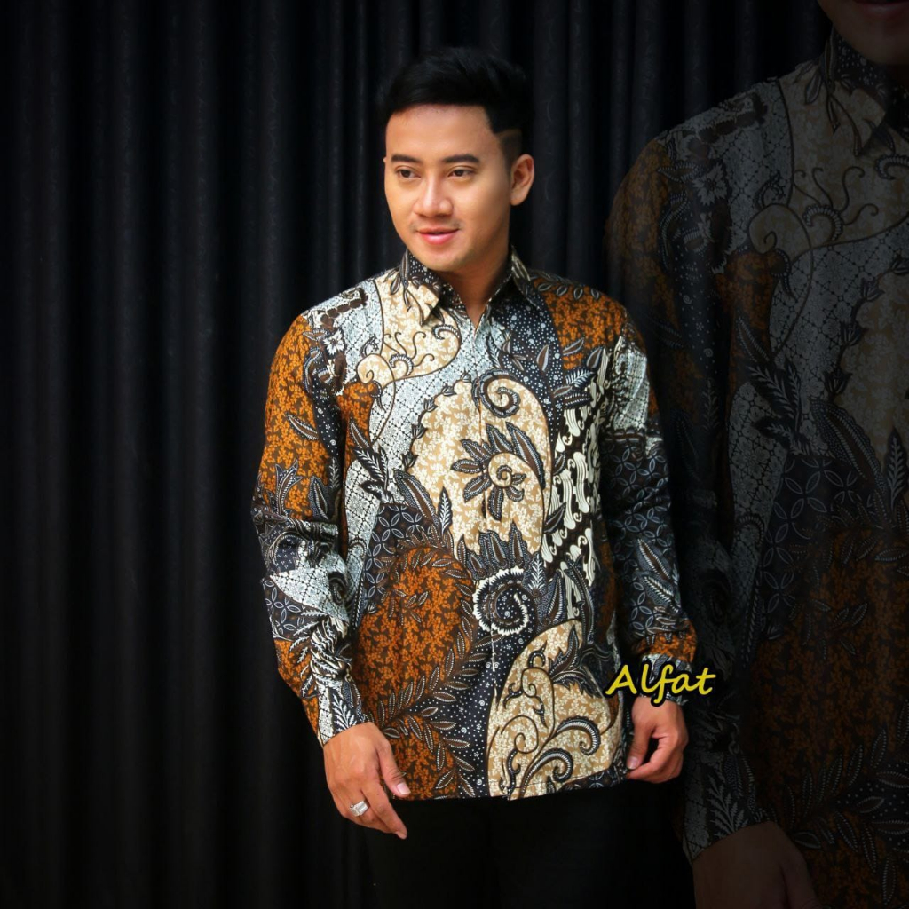 KEMEJA BATIK PRIA LENGAN PANJANG SIZE M L XL XXL BSWART batik HRB026