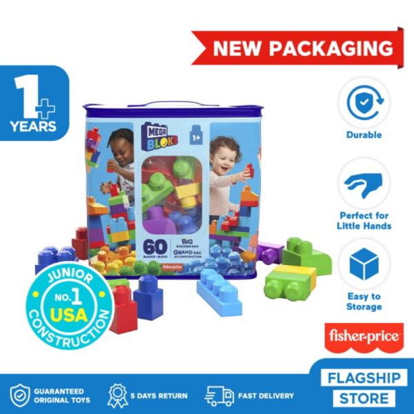

Unik Mega Bloks First Builders® Big Building Bag 60 pcs Mainan Susun Balok Berkualitas