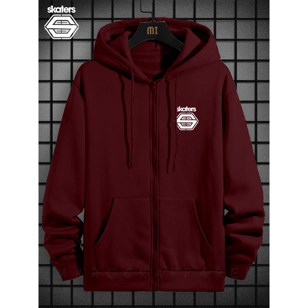 Sweater Hoodie Zipper Pria Skaters - Sweater Hoodie Resleting Pria Dewasa