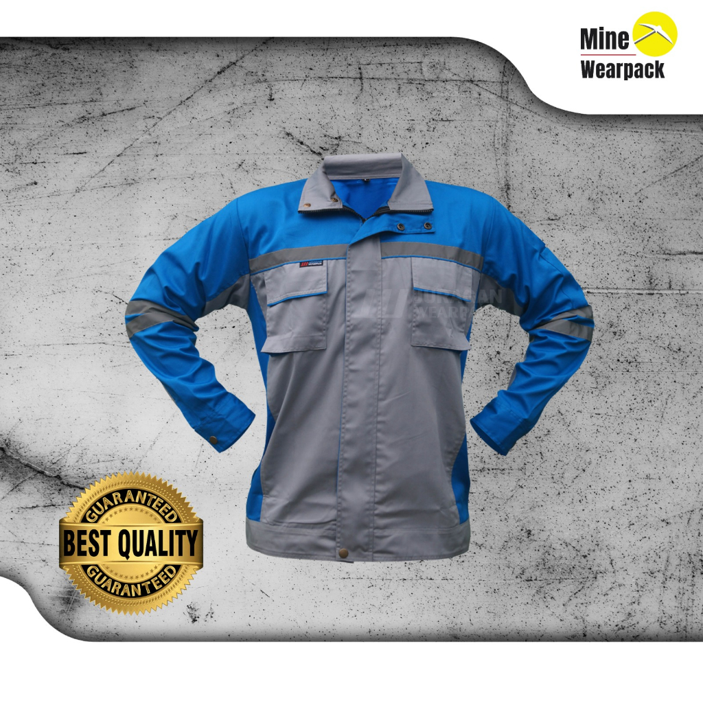 Wearpack Safety Baju Proyek Semi Jaket Werpak Tambang Caterpilar K3 Scotlite Reflector