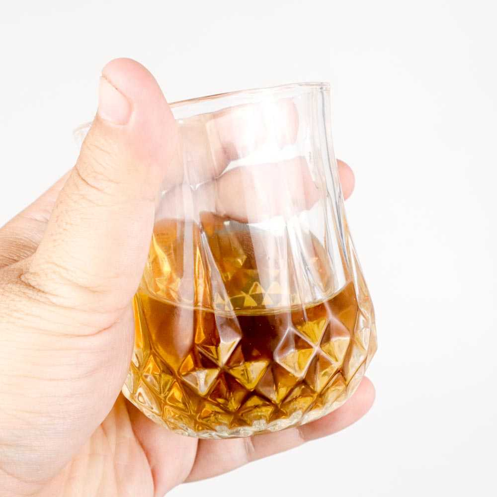 Gelas Cangkir Whiskey Wine Crystal Glass Cup Sloki 200ml Desain Elegan Minimalis Gelas Material Kaca Kristal