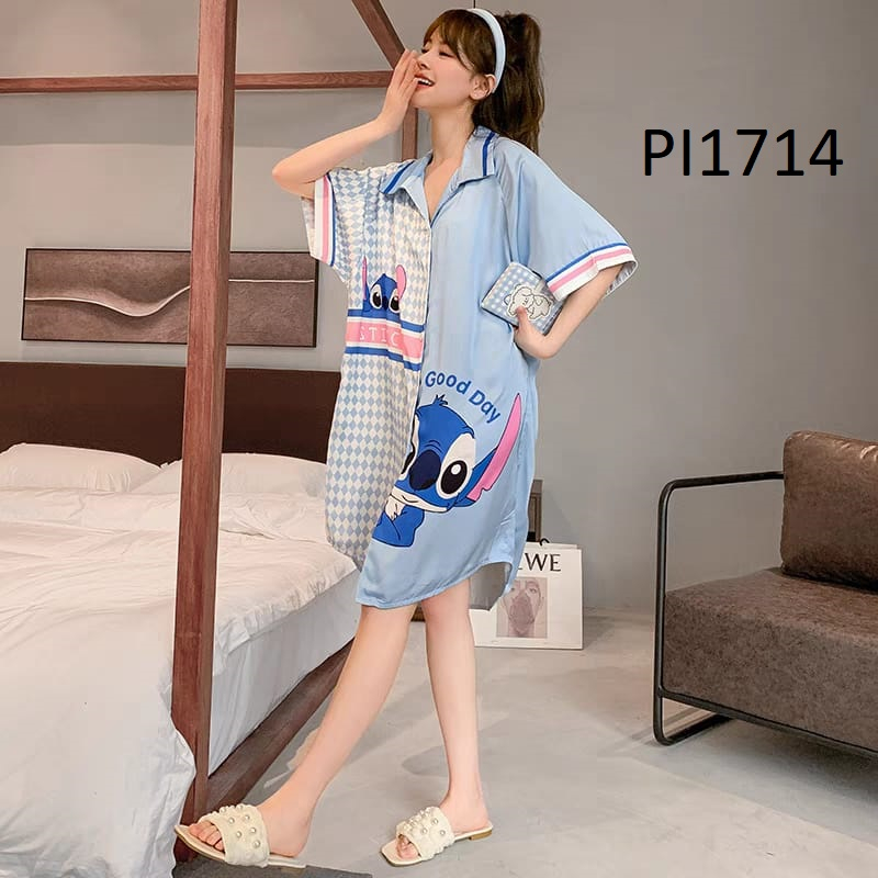 PIYAMA DASTER SUTERA WANITA PI1714