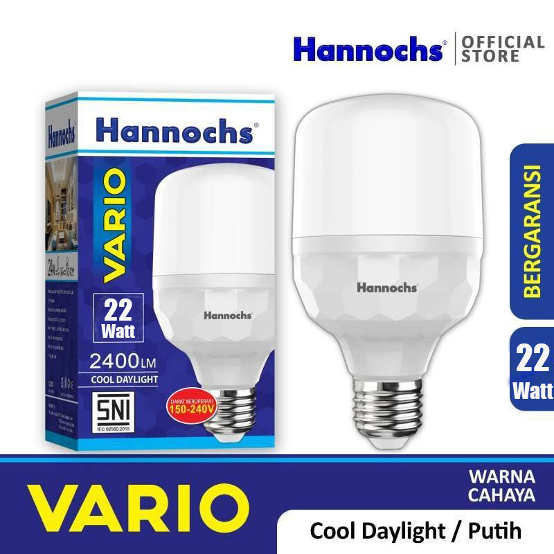 Hannochs Lampu Led Vario 22 Watt CDL Putih SNI Original