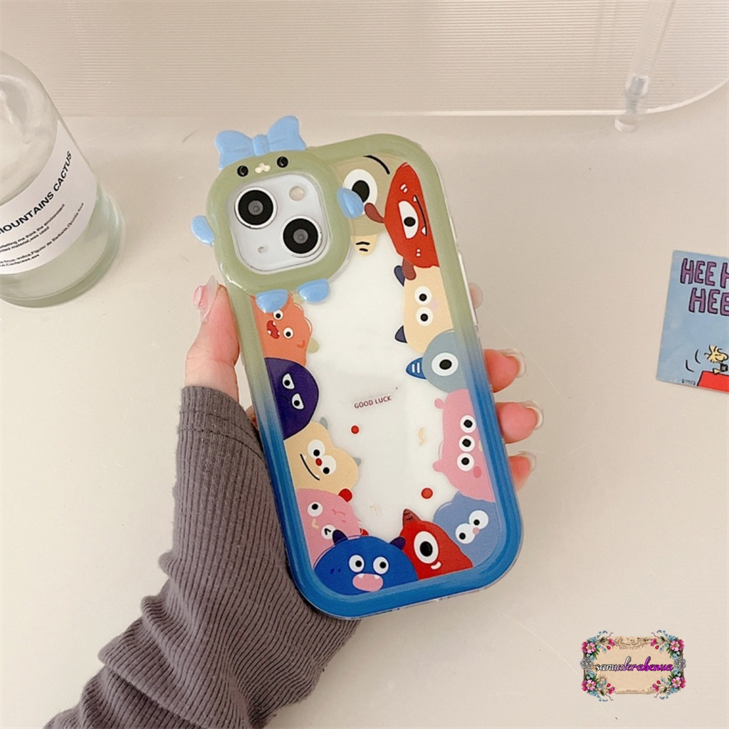 SS807 SOFTCASE SILIKON MOTIF KARTUN MONSTER KECIL FOR INFINIX SMART 5 6 7 HOT 9 10 11 PLAY 12I 20 4G 20I 20 PLAY 30 30I 30 PLAY SB5706