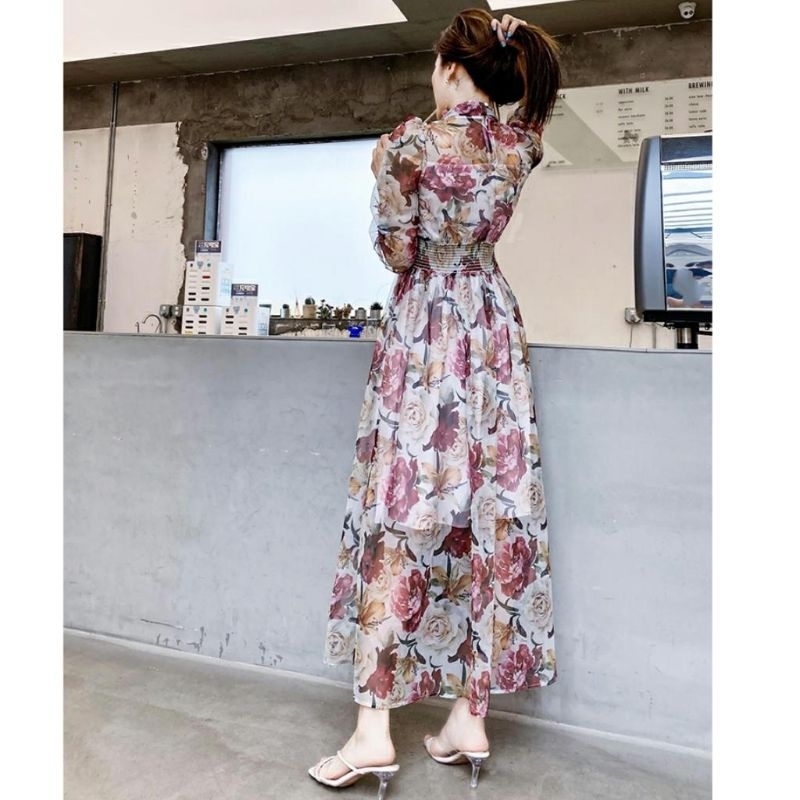 MDLV ~ 98830# Admiranda Tie Neck Maxi