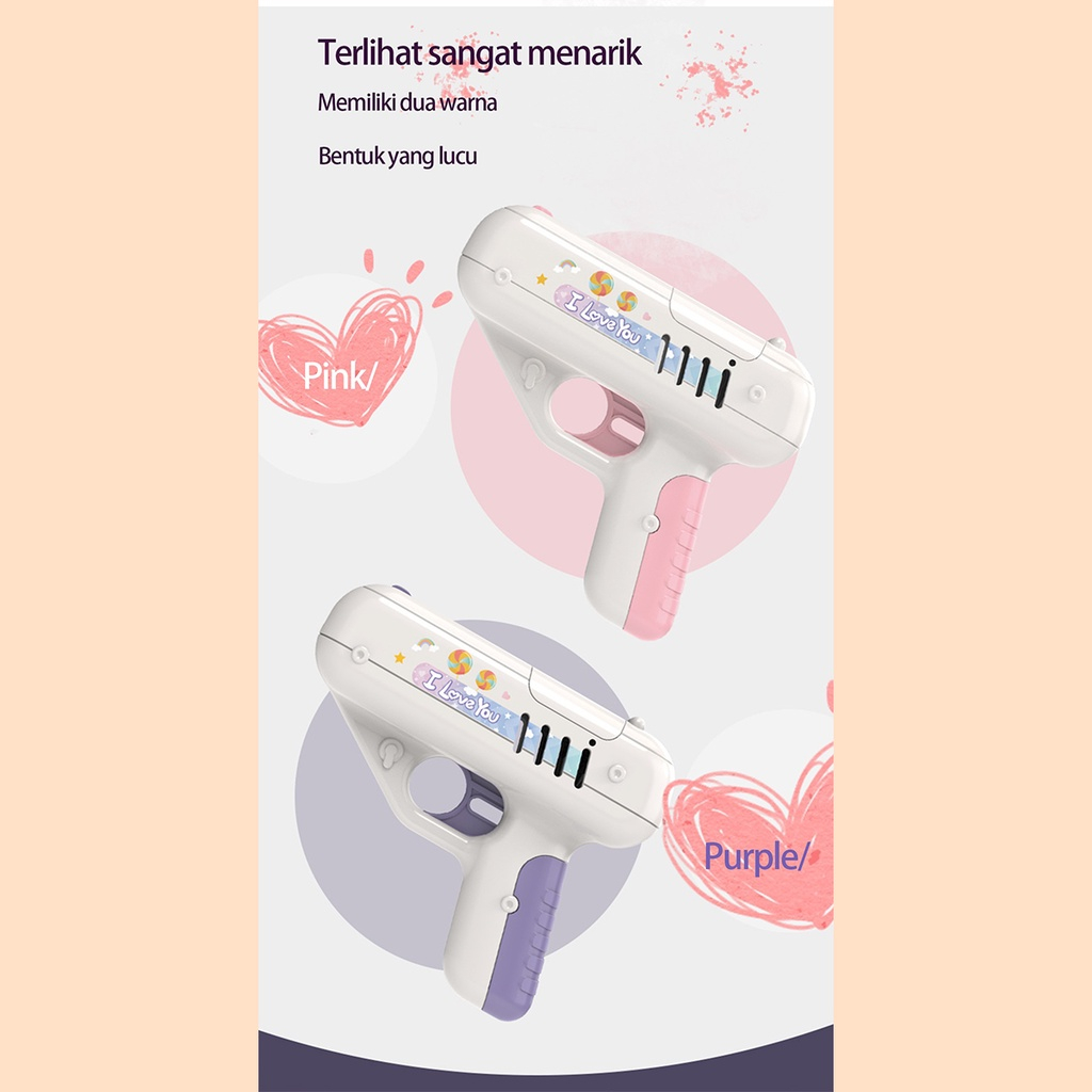 Mainan Pistol Permen Lolipop Candy Gun Lollipop Tembakan Hadiah Anak