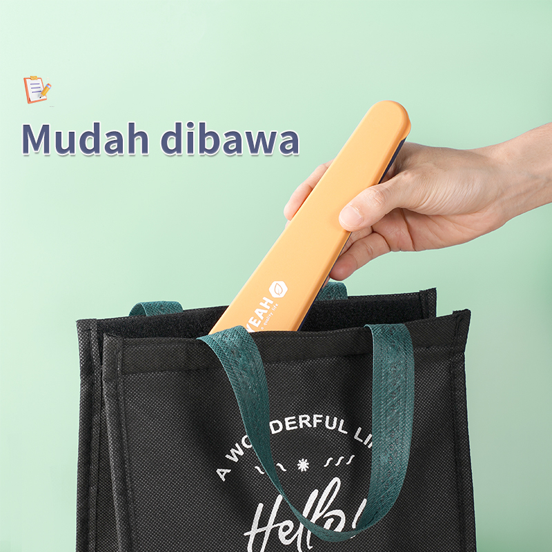 Letyeah &amp; Anantagt Cutlery Set Korea Stainless Steel sumpit sendok garpu traveling peralatan makan