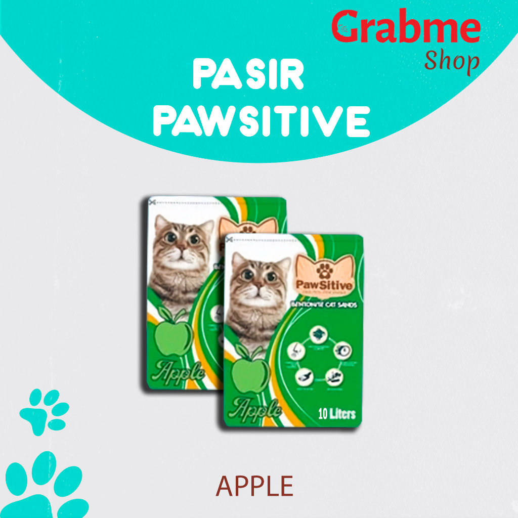PAWSITIVE 10L Pasir kucing gumpal wangi ( EKSPEDISI )