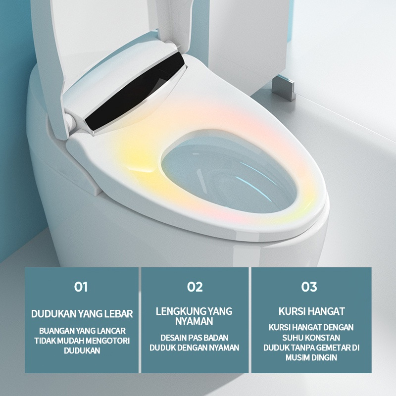 Automatic Smart Closet Toilet KlosetDuduk Europe Toilet / Kloset Duduk Putih / Kloset Duduk