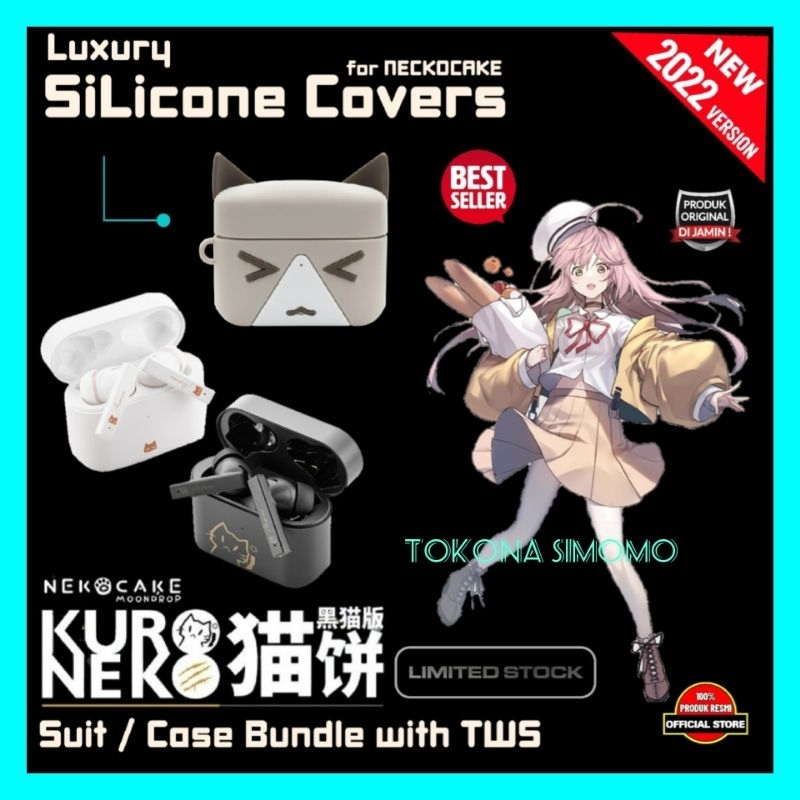Moondrop Nekocake Kuroneko Suit/Case Bundle Kit Bluetooth with TWS