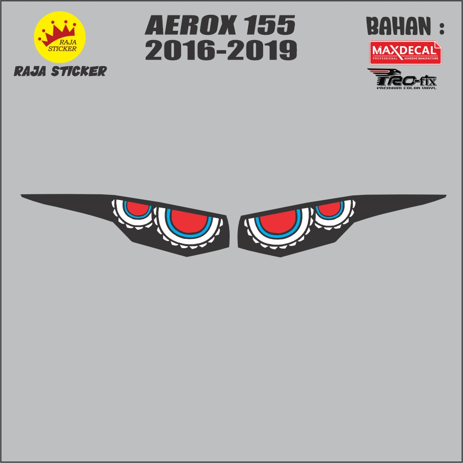 STIKER STICKER LAMPU MATA AEROX 155