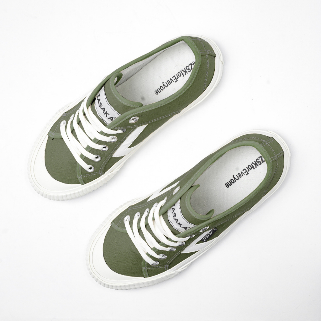 Zasaka - Sepatu Mandalungan Green Sneakers Casual Pria Wanita