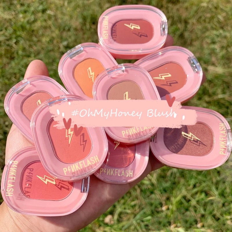 pinkflash blush matte shimmer cheek