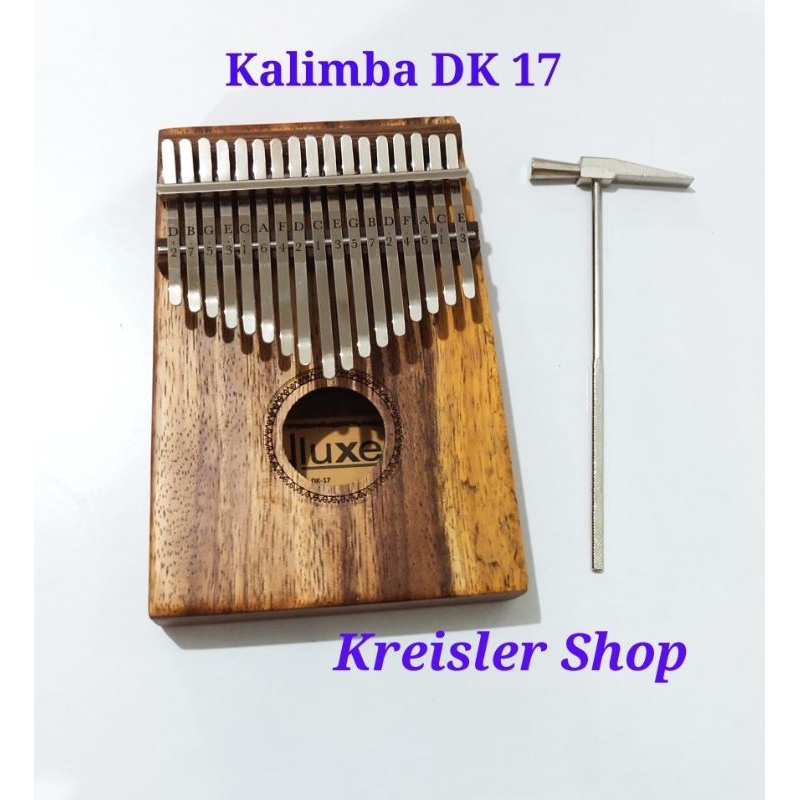 Kalimba Kayu DK17 Kalimba 17 key Piano jari Alat musik etnik Kalimba DK17