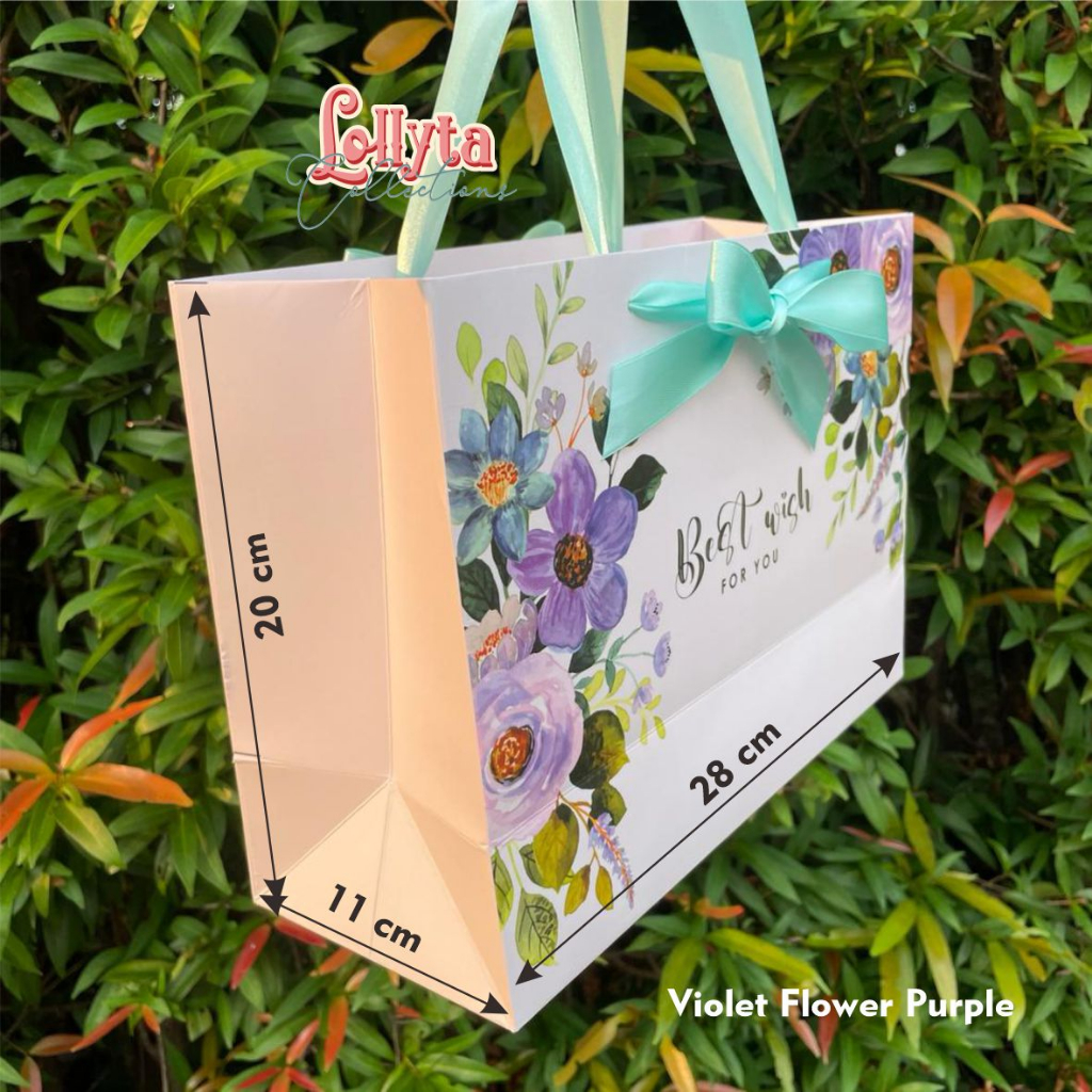 

Paperbag 28 x 11 x 20 cm Tulisan Best Wish For You