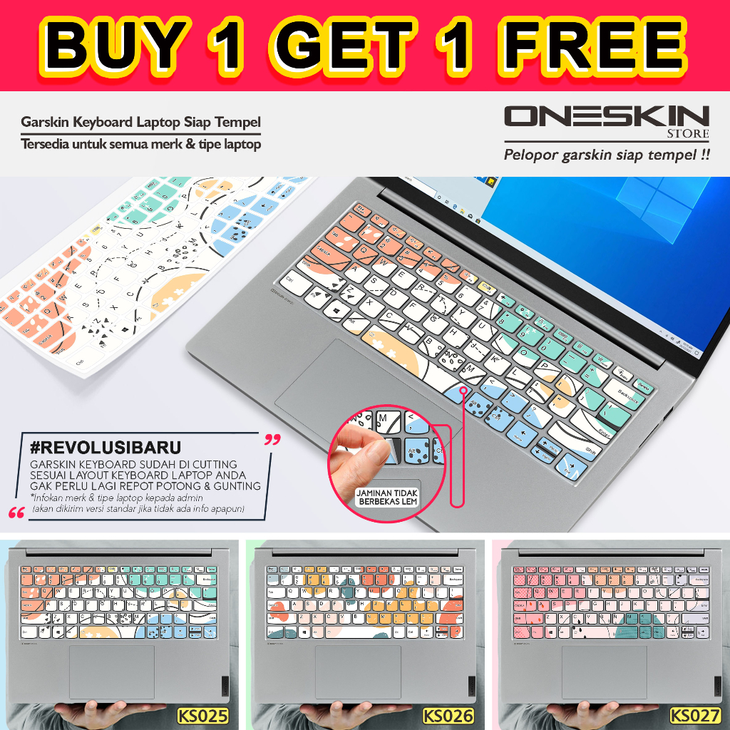 Garskin Stiker Sticker keyboard Laptop For Asus gambar custom katalog 25
