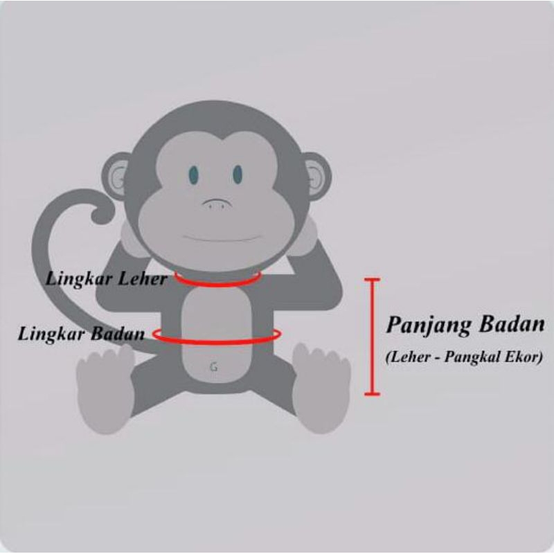 Baju Jumper untuk monyet (size XS)