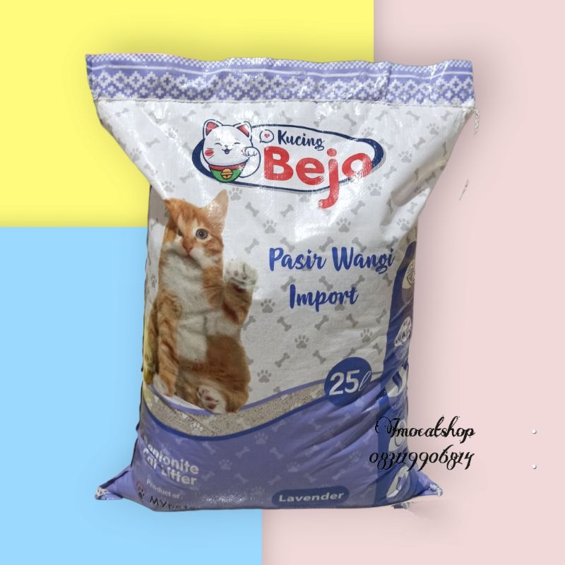 Pasir kucing bejo murah gumpal wangi 25lt