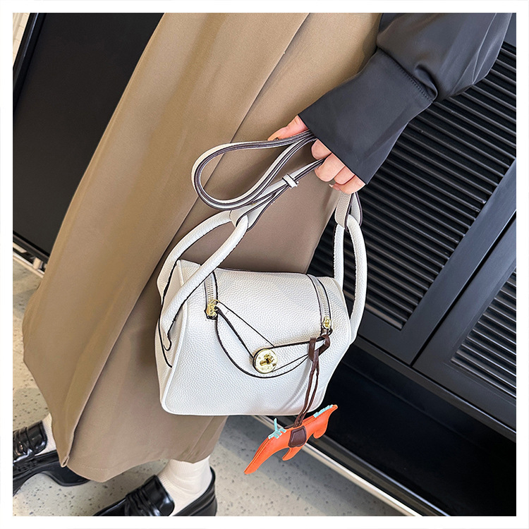 BJ57931 - WHITE/PURPLE/PINK/KHAKI/BROWN/BLACK TAS SLEMPANG HANDBAG JINJING WANITA FASHION IMPORT MODIS ELEGAN TERMURAH TERLARIS TERBARU BAGSTORE JAKARTA CR7931