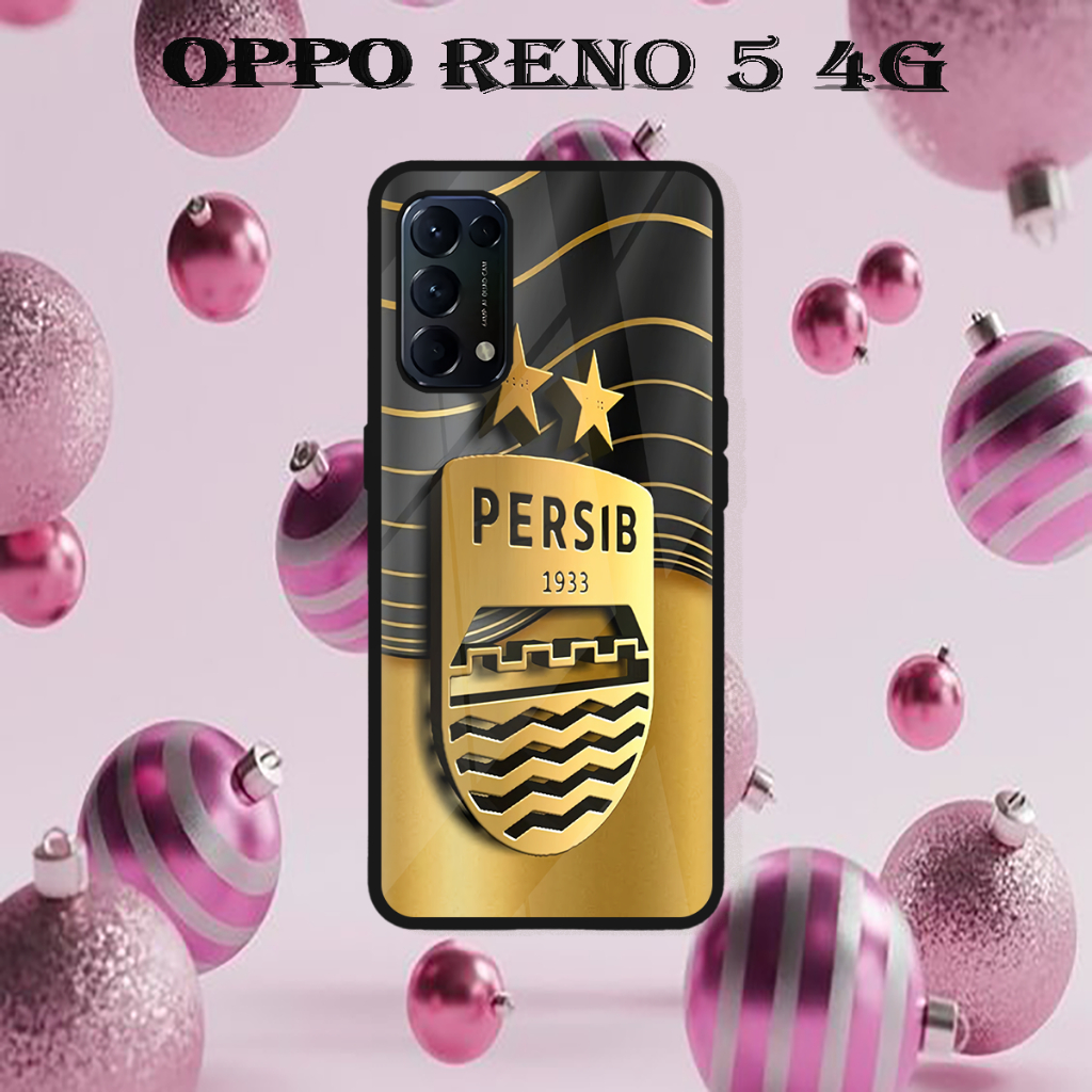 [CS02] Case Glossy OPPO RENO 5 4G Casing Kilau Pic HD Motif PERSIB | Kesing Hp OPPO RENO 5 4G | Case