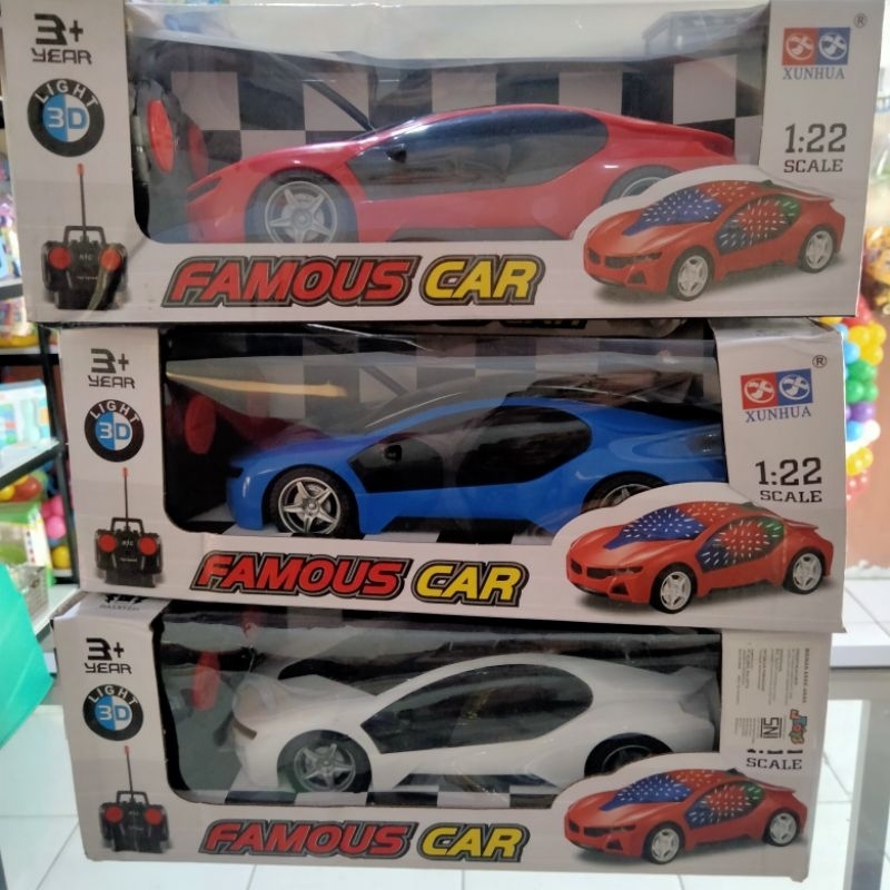 Mainan mobilan Remote Control Famous Car RC