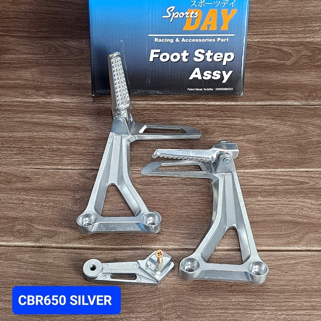POSTEP CBR650 FOOTSTEP CB 650 R BOSTEP POWER CBR 650 SET PIJAKAN KAKI TEBAL IMPORT DETAIL ORI MERK SPORT DAY COCOK BUAT CB GL MP TIGER
