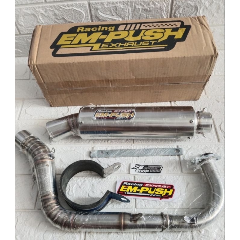 KNALPOT EM-PUSH DRAGBIKE MIO 155CC KNALPOT EMPUSH DRAG MIO BEAT 155CC KNALPOT DRAG MIO BEAT EM-PUSH 