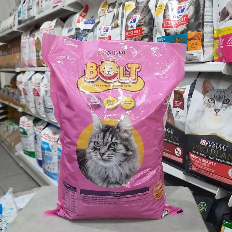 MAKANAN KUCING BOLT SALMON KEMASAN 1KG