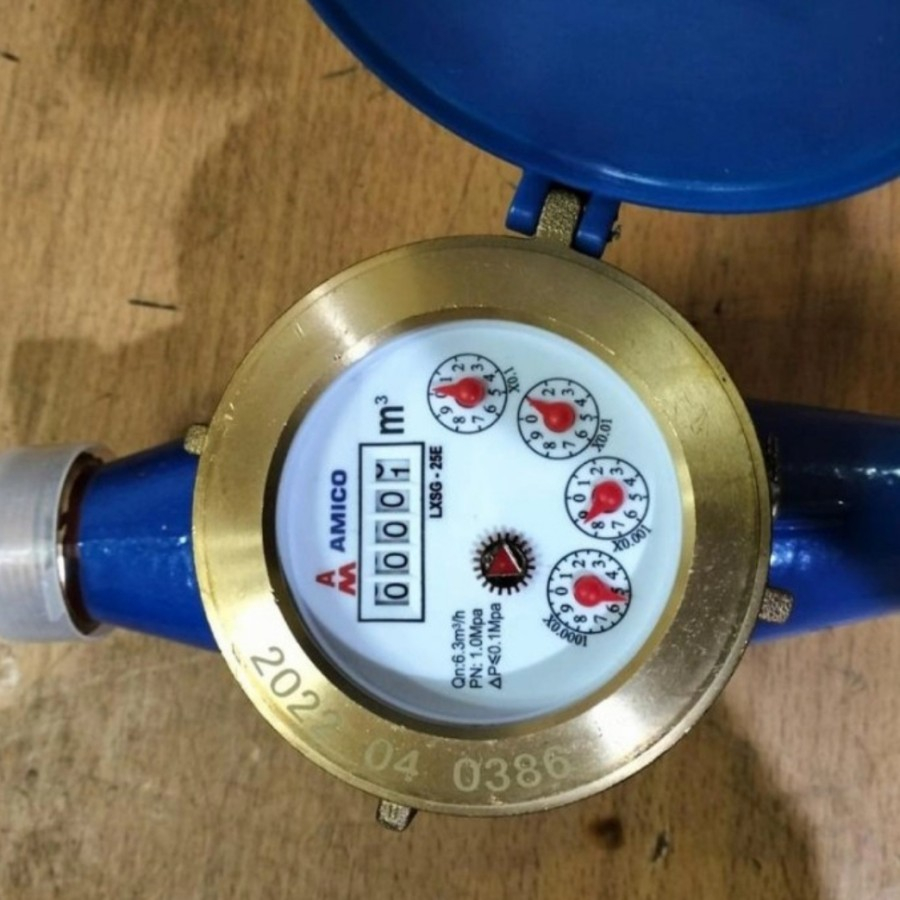 Flow meter air 1 inch Water meter 1 inch Flow meter cold water AMICO